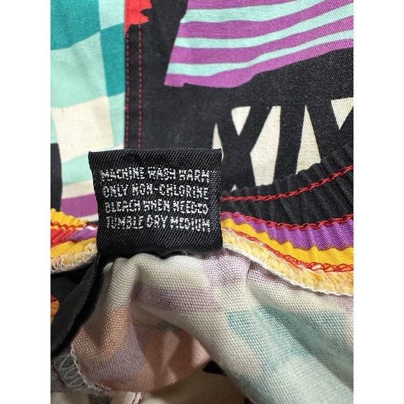 Hobie Shorts Mens Size Large Colorful Prints 80s Cargo Vtg - Picture 6 of 14